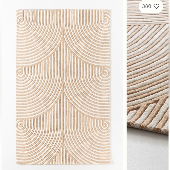 Anthropologie Other - Andie tufted art deco rug *